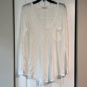 We the free white tunic Tshirt with pocket